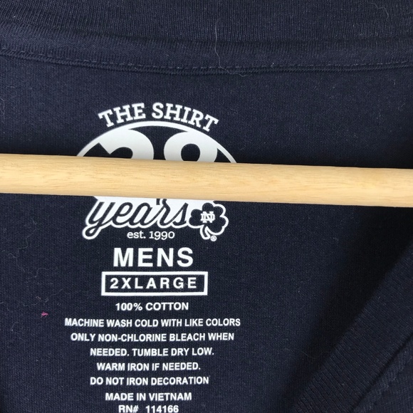 Notre Dame Football Short Sleeve Graphic Tee 2XL - Picture 3 of 5